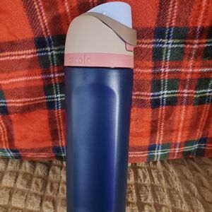 Owala Blue and Tan Water Bottle